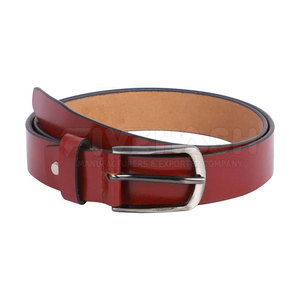Ceinture en cuir de qualité supérieure avec coutures robustes, idéale pour les tenues formelles, les tenues décontractées et l'usage quotidien - Product Image 2