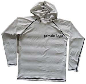 Haut de protection à capuche personnalisé pour homme adulte Star Works en Spandex/Polyester, imprimé par sublimation, UPF 50+, séchage rapide, confortable et respirant - Product Image 1