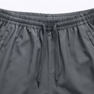 Pantalones Cortos Bermuda para Hombre, de Color Sólido, Secado Rápido, Transpirables, de Poliéster/Algodón, Cintura Media, Cierre con Cordón, Casuales, para Gimnasio y Running - Product Image 3