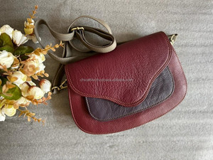 Nouveau Western élégant Multi cuir recyclé couleur trapu sac à bandoulière haute qualité en cuir sac à main coloré femmes côté sacs à bandoulière - Product Image 2