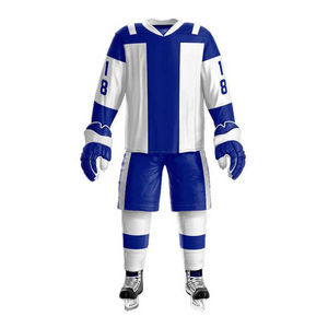 Maillots de hockey sur glace en gros, vêtements de sport personnalisés pour équipes, uniformes athlétiques respirants avec impression personnalisée, vêtements de hockey sur glace en gros - Product Image 6