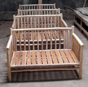 Banco de exterior de madera de teca - Product Image 4