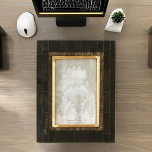 Marco de Fotos Rústico de Madera 4x6 con Cristal Auténtico, Estilo Granja, para Sobremesa y Montaje en Pared, Marco de Madera Natural para Familia - Product Image 2