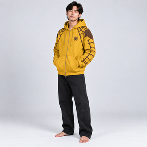 เสื้อฮู้ดดี้ลายแมงมุมสำหรับผู้ชาย วัสดุเนื้อนุ่ม ดีไซน์แมงมุมทันสมัย สวมใส่สบาย มีสีสันให้เลือกตามสั่ง และงานตัดเย็บคุณภาพพรีเมียม - Product Image 6