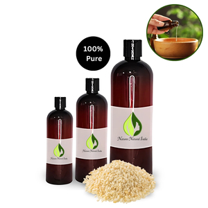 Aceite de Sésamo Orgánico Natural de la India, 100% Puro, Prensado en Frío, Aceite Portador para el Cuidado de la Piel - Product Image 5