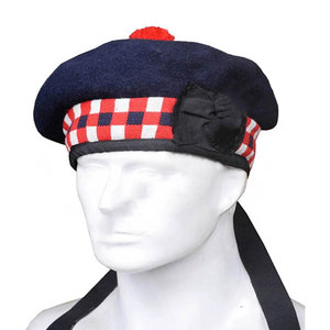 Gorro Balmoral Clásico de Lana Pura a Medida, Sombrero Escocés Tradicional, Gorra de Kilt 2026 - Product Image 1