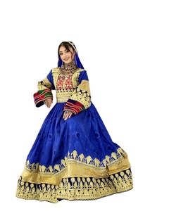 Robe de créateur moderne unisexe brodée POM POM perles de cristal dentelle ornée de broderie afghane ethnique - Product Image 1