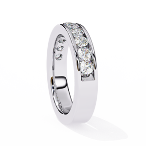 Bague de fiançailles de luxe classique pour femme, plaquée or 14 carats, avec diamant de laboratoire sombre fantaisie certifié IGI, taille brillant, JURA JEWEL - Product Image 4