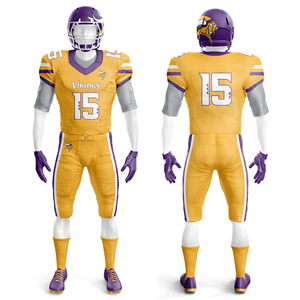 Ensemble d'uniformes de football américain personnalisés OEM, séchage rapide, respirant, anti-UV, anti-bactérien, sublimé, léger, 100% polyester - Product Image 4