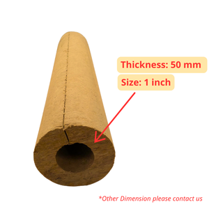 Matériaux d'isolation pour tuyaux en laine de roche ignifuge, prix de l'isolation pour tuyaux en laine de roche, laine minérale, taille et épaisseur personnalisables 50 mm - Product Image 5