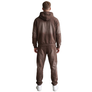 Ensembles de survêtements vintage pour hommes : sweats à capuche et joggers oversize, streetwear décontracté d'hiver, survêtements personnalisés, fournisseur de vêtements d'hiver - Product Image 2