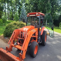 Tracteur utilitaire compact Kubota L4060, 40 CV, 2 roues motrices, diesel, avec chargeur frontal, boîte de vitesses PTO, équipement agricole