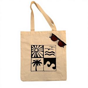 Durable Cotton Bags Reusable Eco-Friendly Simple Design Drawstring Closure 5-10kg Capacity Carrying Shopping <b>Storage</b> Travel - Product Image 4