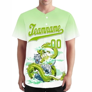 Maillot de baseball de haute qualité en sublimation avec nom et numéro personnalisés et tissu performant durable - Product Image 2