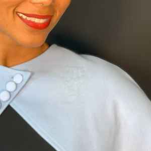 แจ็คแอนด์จิล วินเทจ เคปเล็ตสีน้ำเงิน ผ้าคลุมไหล่สตรีแขนสั้นสุดหรูหรา สไตล์คลาสสิคย้อนยุค สำหรับโอกาสพิเศษ - Product Image 5