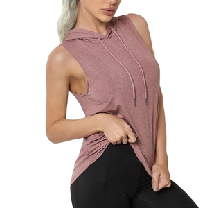 Hoodies sans manches pour femmes, imprimés, style activewear, tissu lisse, léger, toucher doux, tendance streetwear, mode gym - Product Image 3