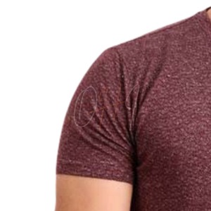 Camiseta Casual para Hombre, Cuello Redondo, Manga Corta, Tie-Dye, Color Marrón Jaspeado, 100% Algodón, Transpirable, Talla Grande - Product Image 4