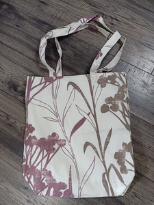 Sac fourre-tout promotionnel personnalisé avec logo, grande taille, durable, en toile de coton biologique beige naturel, avec longue anse et fermeture à tirette, pour le shopping ou comme sac cadeau - Product Image 2