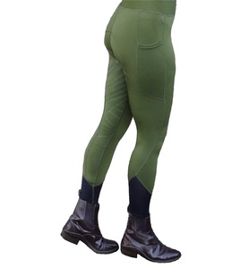 Mallas y pantalones de montar de caballo ecuestre, con bolsillos y empuñaduras de silicona - Product Image 1
