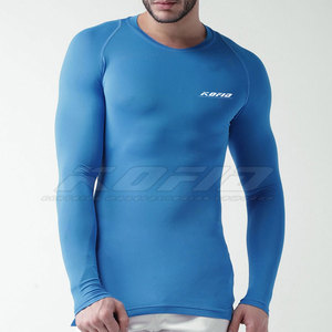 Essential <b>Men</b> Compression Shirt Breathable <b>Stretch</b> Running Fitness Workout Performance Wear Power Fit <b>Men</b> Compression Shirt - Product Image 2