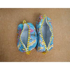 Elegant Handcrafted 3pc Quilted <b>Vanity</b> Pouch Set Organic Cotton Floral print Water-Resistant Lining Multipurpose Storage Bags - Product Image 6