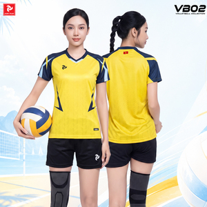 ชุดวอลเลย์บอลแบบกำหนดเอง เนื้อผ้าระบายอากาศ แห้งเร็ว โพลีเอสเตอร์ พิมพ์ลายด้วยความร้อน ชุดกีฬาสำหรับผู้ชาย ผู้หญิง รับผลิตแบบ OEM ODM JP VB02 - Product Image 4