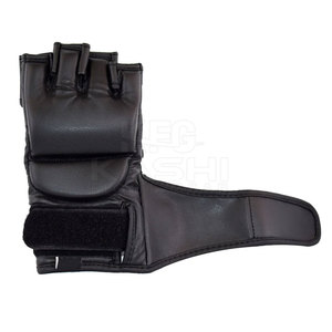 Heavy Duty Kick Boxing MMA Leather Gloves with Adjustable Wrist Strap & Moisture Wicking for <b>Repeated</b> Exercise and Conditioning - Product Image 5