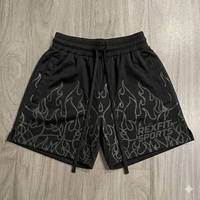 Shorts de sport Rexfit personnalisés avec logo, respirants, pour entraînement en salle, shorts de basket-ball en mesh pour hommes, tissu léger, shorts athlétiques de qualité supérieure