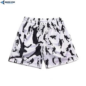 Shorts de sport décontractés pour hommes en maille respirante à séchage rapide, imprimés par sublimation, écologiques, pour fitness et jogging - Product Image 2