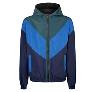 Veste coupe-vent légère à capuche pour homme, fermeture éclair intégrale, imperméable, respirante, veste décontractée pour l'extérieur