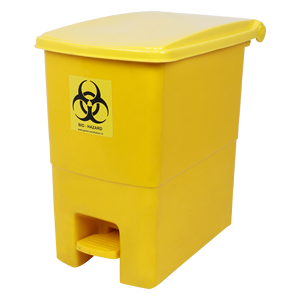 Contenedor de Residuos Médicos Cuadrado con Pedal, Ecológico, de Apertura Superior por Presión, Construcción de Plástico Resistente para Uso Hospitalario - Product Image 3