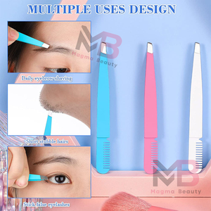 Pinzas de Precisión Quirúrgicas de Acero Inoxidable Ecológicas de Lujo Personalizadas Profesionales Premium con Punta Ultrafina Integrada para Cejas - Product Image 5