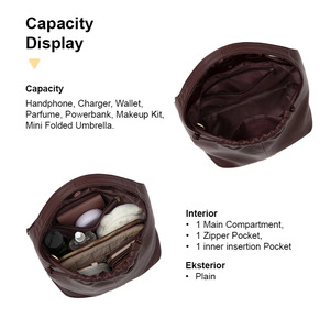 Sac à bandoulière Hody pour femme en cuir véritable avec cordon de serrage, sac à main de luxe tendance, capacité 7L, usage quotidien, Saint-Valentin - Product Image 5