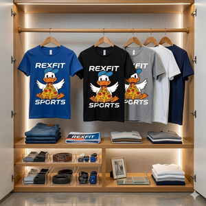 เสื้อยืดพิมพ์โลโก้สกรีนสีพื้น - Product Image 5