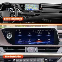 Autoradio Android 13 12,3'' avec écran tactile GPS pour Lexus ES 2018-2020, lecteur multimédia DVD, vidéo automobile