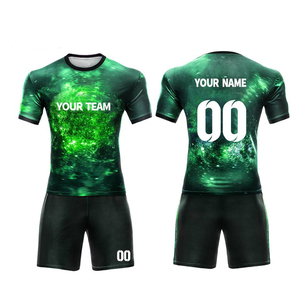 Maillots de football de designer en gros, vierges, originaux, ensemble complet, uniformes d'entraînement, style 100% polyester, couleurs et logos personnalisés - Product Image 6