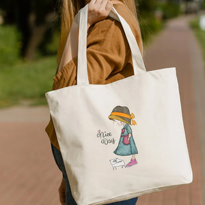 Bolsa de compras reutilizable, duradera, ligera y ecológica de lona de algodón para uso diario. - Product Image 4