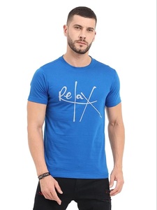 T-shirts pour hommes en coton 100% imprimé col rond de haute qualité, style décontracté streetwear pour le printemps et l'automne, service OEM ODM, style tricoté - Product Image 1