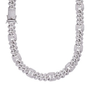 Premium Style <b>Iced</b> <b>Out</b> Miami Cuban Link <b>Chain</b> Moissanite Diamond Hip Hop Jewelry Necklace Cuban Link <b>Chain</b> for Unisex - Product Image 2