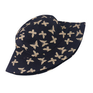 Sublimation Print Double Side Wear Reversible 100% Cotton Summer Outdoor <b>Bucket</b> Sun <b>Hat</b> Men and <b>Women</b> - Product Image 2
