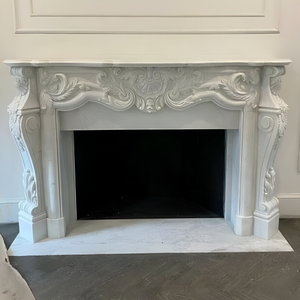 Cheminée en marbre de luxe, artisanale, de qualité supérieure, écologique, design Art Déco, pour usage intérieur, à prix bas sur le marché. - Product Image 1