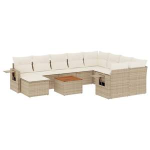 Conjunto de Sofás de Jardín Color Crema Beige para Patio, Colección de Muebles de Exterior Elegantes - Product Image 2
