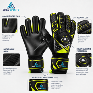 Guantes de Portero Personalizados, Guantes de Fútbol Antideslizantes con Agarre, Guantes de Fútbol con Palma de Látex, Proveedor Mayorista OEM ODM - Product Image 6