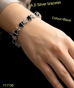 สร้อยข้อมือดีไซน์เนอร์หินรีสีชมพูเคลือบสีเงินสุดหรูสำหรับผู้หญิงงานแต่งงานงานเลี้ยงครบรอบชุดเครื่องประดับแฟชั่น - Product Image 5