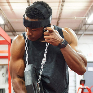 สายรัดศีรษะปรับระดับได้สำหรับออกกำลังกาย อุปกรณ์ฝึกกล้ามเนื้อคอ อุปกรณ์ออกกำลังกายในยิม ระบบอุปกรณ์เสริมช่วยยกน้ำหนักเพิ่มความแข็งแรง - Product Image 5