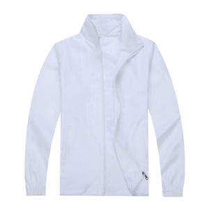 เสื้อแจ็คเก็ตวิ่งกันลมแบบซิปเต็มตัว ผลิตตามสั่ง ออกแบบเองได้ กันน้ำ ผลิตจากโพลีเอสเตอร์และไนลอน สำหรับผู้ชาย ขายส่ง - Product Image 1