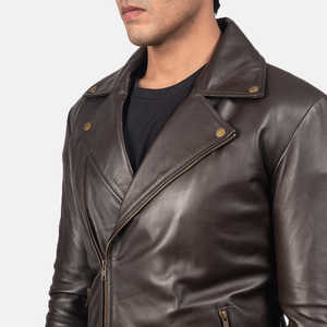 Chaqueta de Invierno para Hombre, de Cuero, para Exteriores, Transpirable, Impermeable, con Cuello Alto, con Logotipo Personalizado OEM, Superventas - Product Image 4