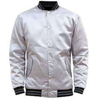Veste bomber en satin personnalisée Miami Heat Starter Fast Break 100% polyester Hiver Homme Logo avant en toile Réversible Imperméable Épais