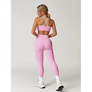 Latest Fashion <b>Top</b> Trending <b>Women</b> <b>Compression</b> Set Workout Breathable Yoga Sets - Product Image 4