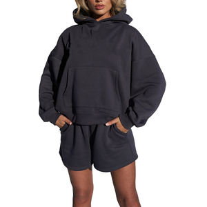 Conjunto Deportivo Informal de 2 Piezas con Sudadera con Capucha y Pantalones de Chándal de Forro Polar Estampados Personalizados, Unisex - Product Image 2